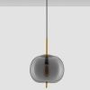 Kouřově šedé skleněné závěsné světlo Nova Luce Lato 30 cm -fv-interier-25