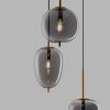 Kouřově šedé skleněné závěsné světlo Nova Luce Lato 46 cm -fv-interier-25