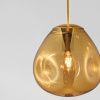 Zlaté skleněné závěsné světlo Nova Luce Lava 25 cm -fv-interier-25