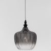 Kouřově šedé skleněné závěsné světlo Nova Luce Loni 24 cm -fv-interier-25