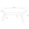 Bílý kovový servírovací podnos Yamazaki Plain 32 cm