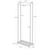 Bílý kovový věšák Yamazaki Tower 172,5 cm