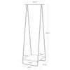 Bílý kovový stojací věšák Yamazaki Tower 140 cm