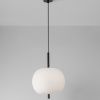 Opálově bílé skleněné závěsné světlo Nova Luce Lato 30 cm s černým zavěšením -fv-interier-25