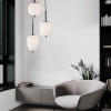 Opálově bílé skleněné závěsné světlo Nova Luce Lato II. 30 cm s černým zavěšením -fv-interier-25