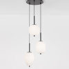 Opálově bílé skleněné závěsné světlo Nova Luce Lato II. 30 cm s černým zavěšením -fv-interier-25