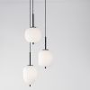 Opálově bílé skleněné závěsné světlo Nova Luce Lato II. 30 cm s černým zavěšením -fv-interier-25