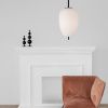 Opálově bílé skleněné závěsné světlo Nova Luce Lato 27 cm s černým zavěšením -fv-interier-25