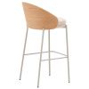 Béžová čalouněná barová židle Kave Home Eamy 77 cm