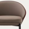 Hnědá koženková barová židle Kave Home Eamy 65 cm -fv-interier-25