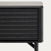 Černý dubový TV stolek Kave Home Lenon 200 x 35 cm -fv-interier-25