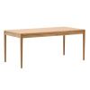Dubový rozkládací jídelní stůl Kave Home Lenon 160-200 x 90 cm