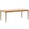 Dubový rozkládací jídelní stůl Kave Home Lenon 200-280 x 90 cm