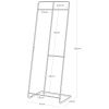 Bílý kovový stojací věšák Yamazaki Tower 163 cm
