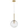 Skleněné závěsné světlo Nova Luce Coen 25 cm