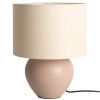 Pískově hnědá keramická stolní lampa Taper