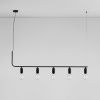 Černé kovové závěsné světlo Nova Luce Veda 128 cm -fv-interier-25