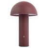 Červená kovová stolní LED lampa Fungus