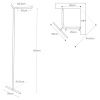Bílý kovový stojací věšák Yamazaki Tower 160 cm