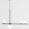 Černobílé skleněné závěsné světlo Nova Luce Impero 100 cm -fv-interier-25