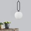 Opálově bílé skleněné závěsné světlo Nova Luce Grus 20 cm s černým zavěšením -fv-interier-25