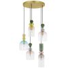 Barevné skleněné závěsné světlo Nova Luce Murano 51,7 cm