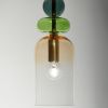 Barevné skleněné závěsné světlo Nova Luce Murano 10,8 cm -fv-interier-25
