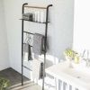Černý kovový stojací věšák s policí Yamazaki Tower 160 cm -fv-interier-25