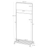 Černý kovový dětský věšák Yamazaki Tower 140 cm