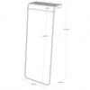 Bílý kovový stojací věšák s policí Yamazaki Tower II. 160 cm