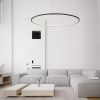Černé kovové závěsné LED světlo Nova Luce Tarquin 100 cm -fv-interier-25