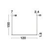 Černé kovové závěsné LED světlo Nova Luce Elettra 120 cm