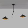 Černé kovové závěsné světlo Nova Luce Mirba 113 cm -fv-interier-25