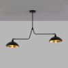Černé kovové závěsné světlo Nova Luce Mirba 113 cm -fv-interier-25