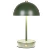 Tmavě zelená kovová stolní LED lampa Halle