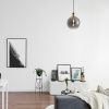 Kouřově šedé skleněné závěsné světlo Nova Luce Mirro 25 cm -fv-interier-25