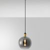 Kouřově šedé skleněné závěsné světlo Nova Luce Mirro 25 cm -fv-interier-25