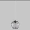 Světle šedé skleněné závěsné světlo Nova Luce Evleen 25 cm -fv-interier-25