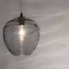Světle šedé skleněné závěsné světlo Nova Luce Evleen 25 cm -fv-interier-25