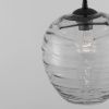 Světle šedé skleněné závěsné světlo Nova Luce Evleen 25 cm -fv-interier-25