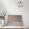 Světle šedé skleněné závěsné světlo Nova Luce Evleen 30 cm -fv-interier-25