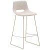 Béžová čalouněná barová židle Kave Home Zahara 76 cm