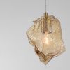 Jantarově hnědé skleněné závěsné světlo Nova Luce Odelle 18 cm -fv-interier-25