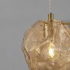 Jantarově hnědé skleněné závěsné světlo Nova Luce Odelle 18 cm -fv-interier-25