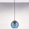 Modré skleněné závěsné světlo Nova Luce Midori 24 cm -fv-interier-25