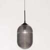 Kouřově šedé skleněné závěsné světlo Nova Luce Athena 22,5 cm -fv-interier-25