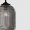Kouřově šedé skleněné závěsné světlo Nova Luce Athena 22,5 cm -fv-interier-25