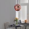 Měděné skleněné závěsné světlo Nova Luce Mayan 30 cm -fv-interier-25