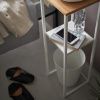 Bílý kovový stojan na květiny Yamazaki Tower 80 cm -fv-interier-25