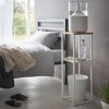 Bílý kovový stojan na květiny Yamazaki Tower 80 cm -fv-interier-25